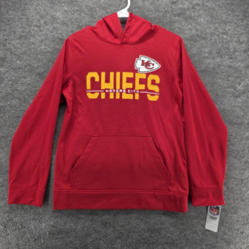 Kansas City Chiefs Sweatshirt Boys 14 Red NFL Football NFL Team Apparel Hooded